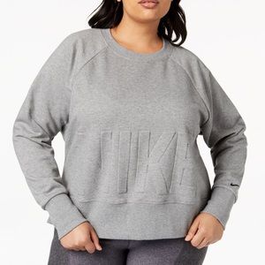 Nike Plus Size Embossed Logo Dri Fit Fleece